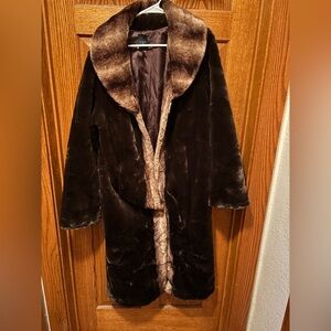 Dennis Basso faux fur coat